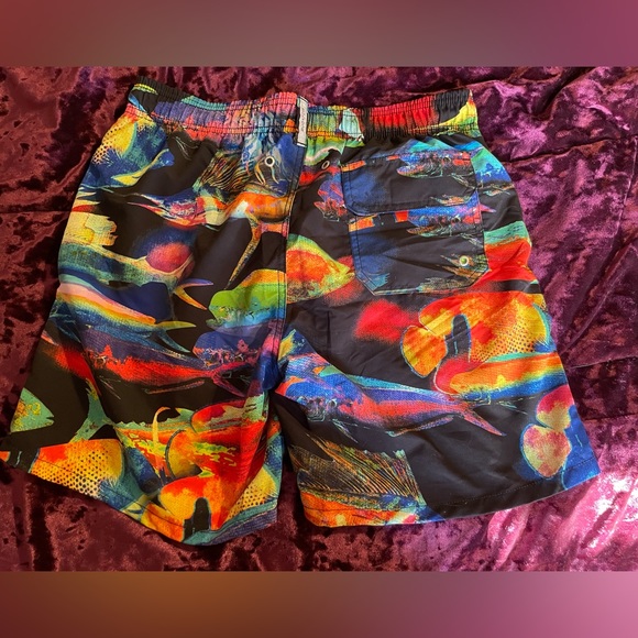 Bugatchi Colorful Swim Trunks - Picture 3 of 3